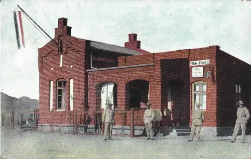 NAMIBIA - Stationsgebäude in Rehoboth DSWA Deutsch Südwestafrika 1909 Postkarte