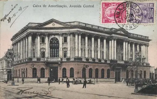 BRASILIEN - Rio de Janeiro - Amortização, Avenida Central 1909 Postkarte