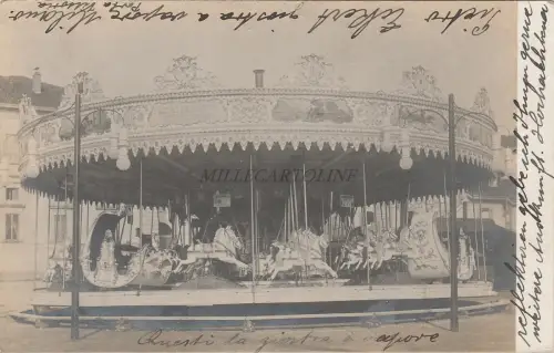 MAILAND - Dampfkarussell, Porta Vittoria 1911 Fotokarte J.Beckmann Alzey