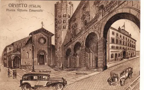 #ORVIETO: PIAZZA VITTORIO EMANUELE - PALACE HOTEL RESTAURANT