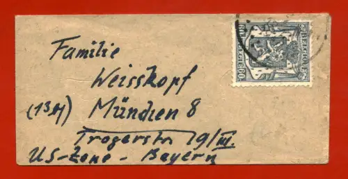 MIGNON UMSCHLAG, BELGIQUE BELGIE STAMP OF 60 C, TO BAYERN MÜNCHEN m