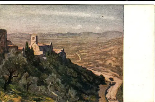 #ASSISI: S. FRANCESCO DAL VELLETTA DEL TESCIO - dis. F. KARTON