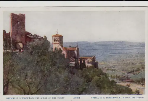 #ASSISI: CHIESA DI S. FRANCESCO E GOLA DEL TESCIO - Aufl. GOFF Nr. 526