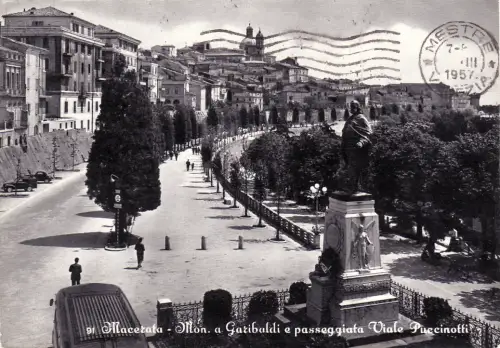 #MACERATA: MO. A GARIBALDI E PROMENADE VIALE PUCCINOTTI