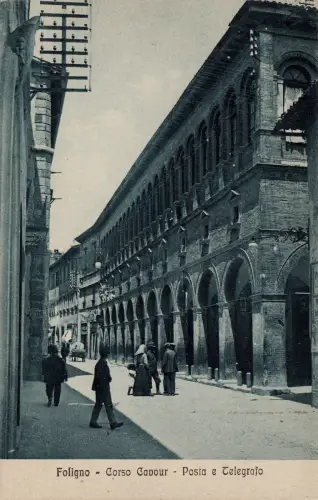 #FOLIGNO: CORSA CAVOUR - POST UND TELEGRAPH