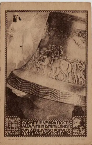 #ROVERETO- CART. OFFIZIER DES MONUMS. GLOCKE DER GEFALLENEN dis. L. RATINI