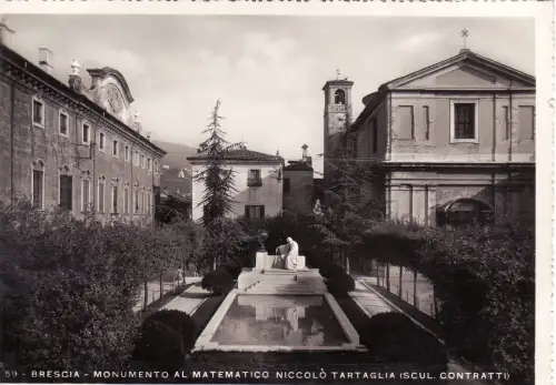 #BRESCIA: MONUM. AL MATHEMATICO NICCOLO' TARTAGLIA