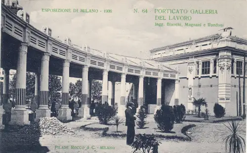 # MAILAND - AUSSTELLUNG 1906 - PORTIKUS GALERIE ARBEIT - ING.BIANCHI (N.64) V