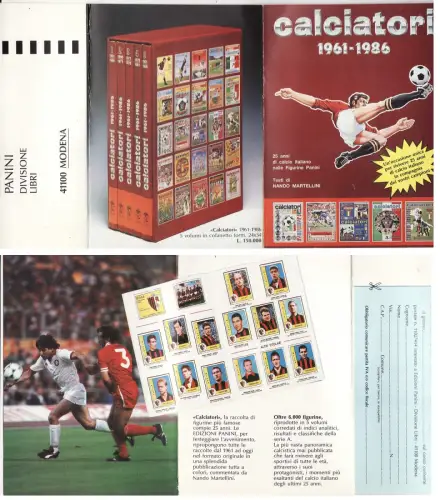 #PANINI FIGUREN FUSSBALL - WERBEKLAPPUNG 1986