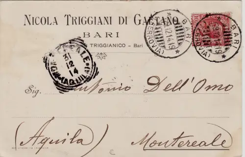 #BARI - TRIGGIANICO: Kopfstück - NICOLA TRIGGIANI DI GAETANO