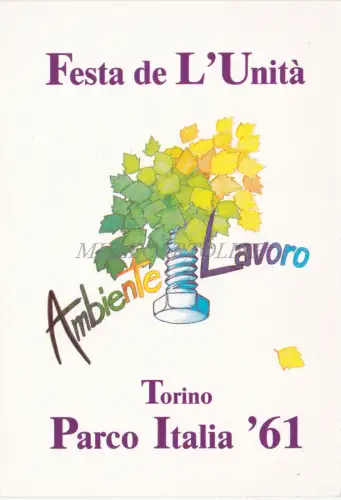 TURIN - P.C.I. Festa dell'Unità, Ambiente Lavoro, Parco Italia '61