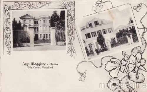 * STRESA - Lago Maggiore - Ville Comm.Vercelloni 1911