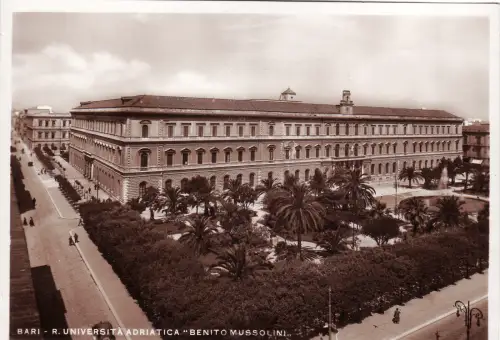 #BARI: R. UNIVERSITA' ADRIATICA BENITO MUSSOLINI
