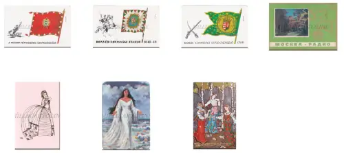 KALENDER - 1976 1979 1980 1981 7 kleine Kartons