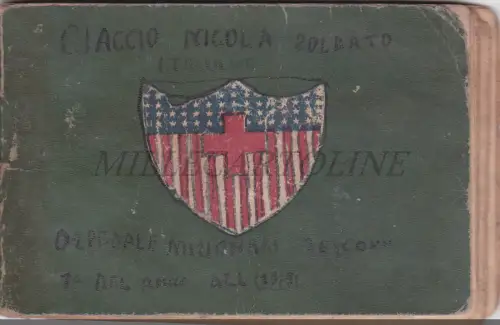 AMERIKANISCHES ROTES KREUZ - Kalender 1919 Englisch - Italienisch Sprachführer Taranto