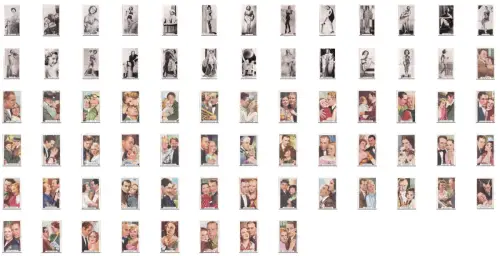 CINEMA MOVIE STARS 25 Little Photos 48 Little Cardboards Film Partners Beauties