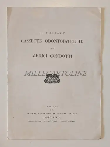 ZAHNPROTHESENLABORE CARLO HEAD MILANO - Broschüre Zahnkassetten