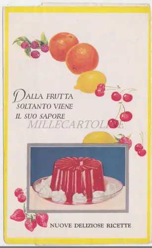 ROYAL FRUIT GELATIN - Illustrierte Faltbroschüre Obst