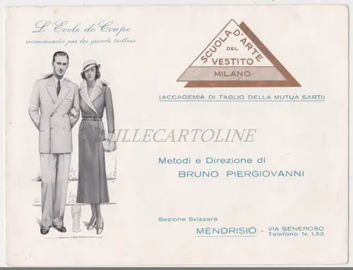 SCHULE FÜR KLEID MILANO MENDRISIO - Illustrierte Broschüre