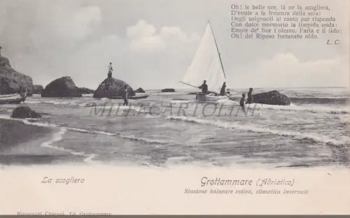GROTTAMMARE - La Scogliera, L.C., Postkarte