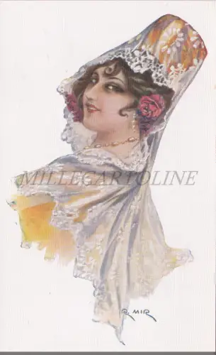 R. MIR - Mädchen im spanischen Kostüm, Postkarte 6