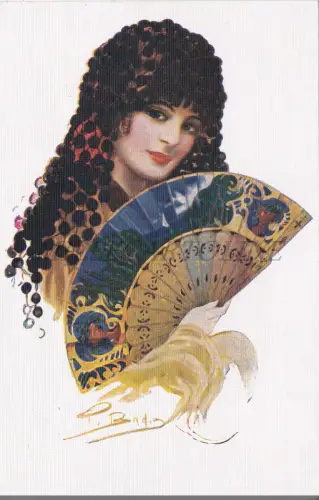 P. BADIA - Mädchen im spanischen Kostüm, Postkarte 2
