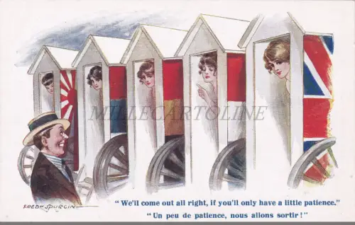 FRED SPURGIN - We'll come out all right..., Beach Postcard Cabins
