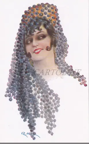 R. MIR - Mädchen im spanischen Kostüm, Postkarte 3