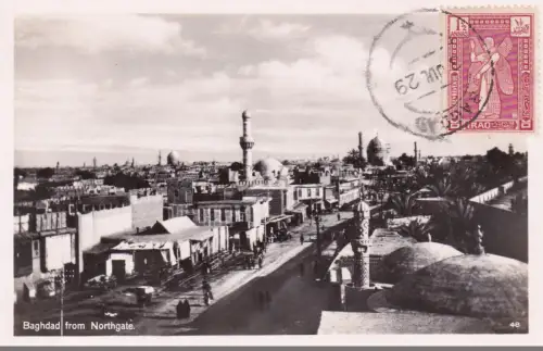 IRAK - Bagdad von Northgate, Fotopostkarte 1929