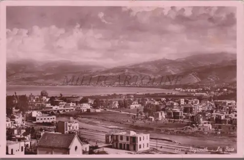 LIBANON - Beirut, La Baie, Fotopostkarte 1951
