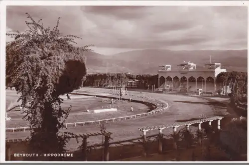 LIBANON - Beirut, Hippodrom, Fotopostkarte