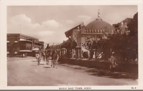 JEMEN - Sheik Said Tomb, Aden, Fotopostkarte