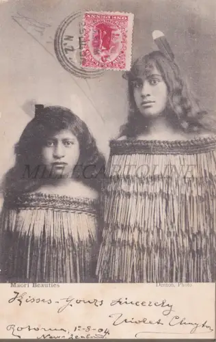 NEUSEELAND - Maori Schönheiten, Postkarte