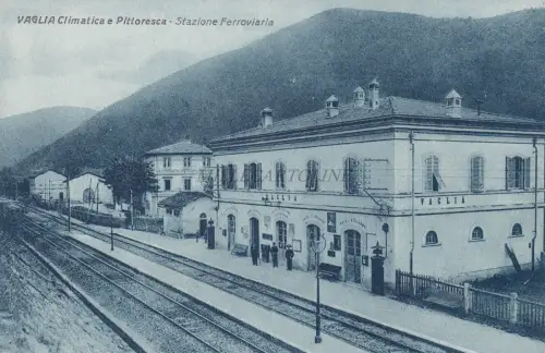 VAGLIA (Florenz) - Bahnhof - Postkarte Ed.Maestrini um 1920