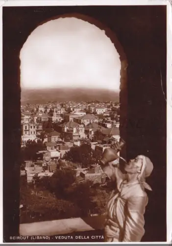 LIBANON - Beirut, Beirut, Stadtansicht, Postkarte um 1930