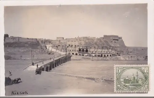 IRAK - Kirkuk, Echtfoto Postkarte