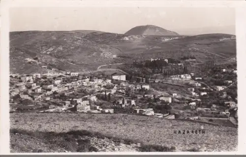 PALÄSTINA - Nazareth, Ansicht, Fotopostkarte um 1920