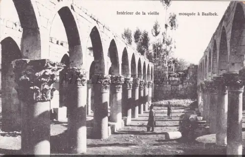 LIBANON - Moschee in Baalbek, Postkarte