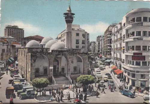 LIBANON - Beirut, Rue Maarad, Postkarte 1959