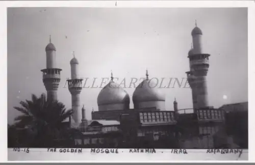 IRAK - Die Goldene Moschee, Kathmia, Rafaquany, Fotopostkarte