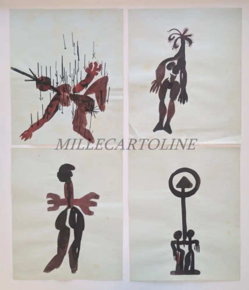 R. CUTINI - Lot 31 Skizzen auf Papier 196x 3