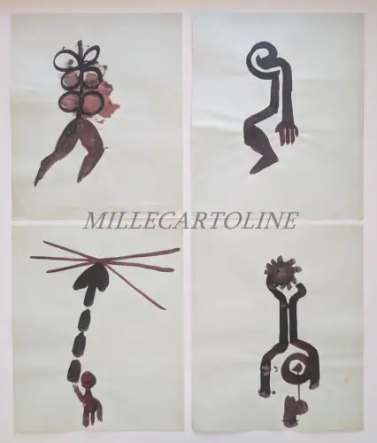 R. CUTINI - Lot 31 Skizzen auf Papier 196x