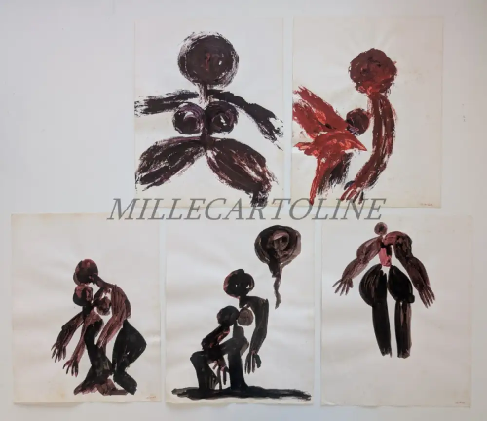 R. CUTINI - Lot 31 Skizzen auf Papier 196x 6