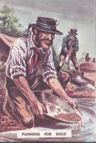AUSTRALIEN - Panning for Gold, Monty Wedu Postkarte