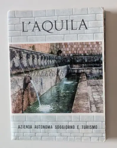 DER ADLER - Touristen-Faltblatt mit illustriertem Stadtplan und Stadtfoto