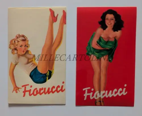 FIORUCCI - 1 Aufkleber und 1 Etikett mit Pin Up