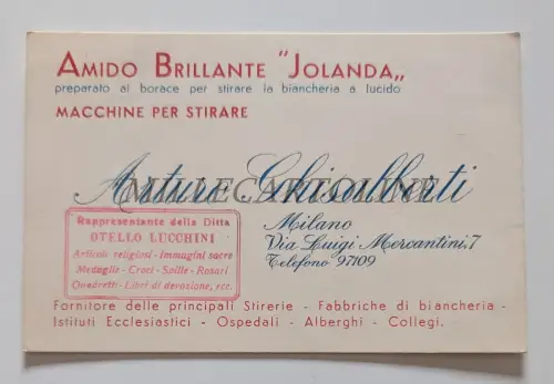 JOLANDA ARTURO GHISALBERTI MILANO Brillantstärke Bügeln - Karton