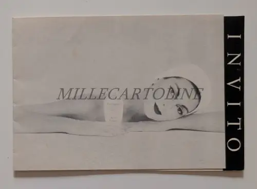 HELENA RUBINSTEIN BEAUTY COUNSELLOR LIVORNO - Faltkarton Einladung