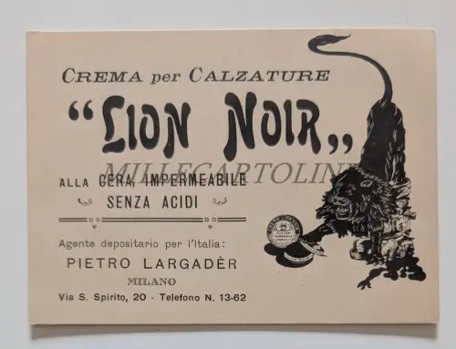SCHUHCREME LION NOIR PIETRO LAGARDÈR MILANO - Karton