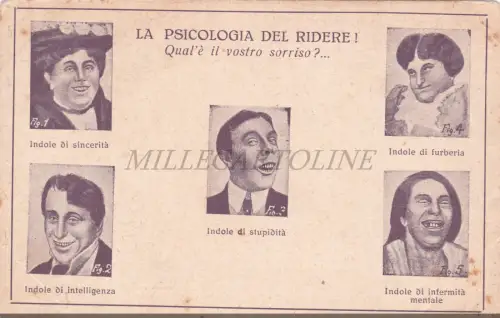 MADAMA FABRICANI OKKULTE WISSENSCHAFT ROM - Psychologie des Lachens! Postkarte